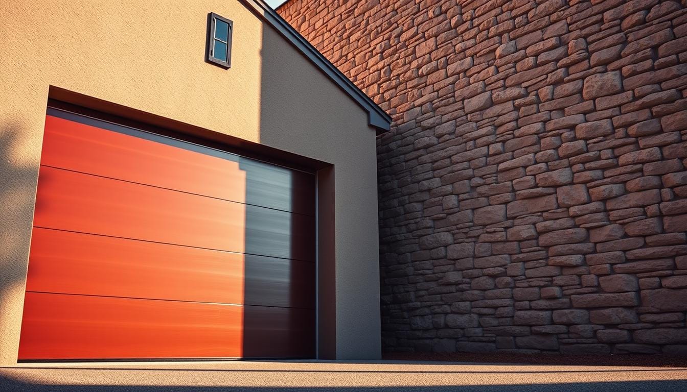 Garage Door vs Stone Wall