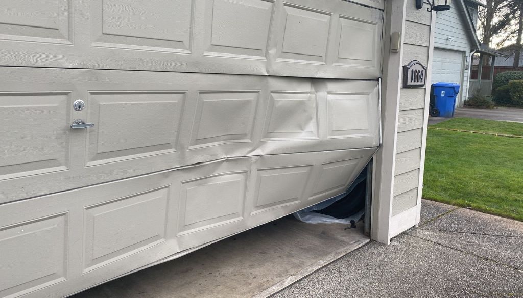 Garage Door Panel Dent Repair
